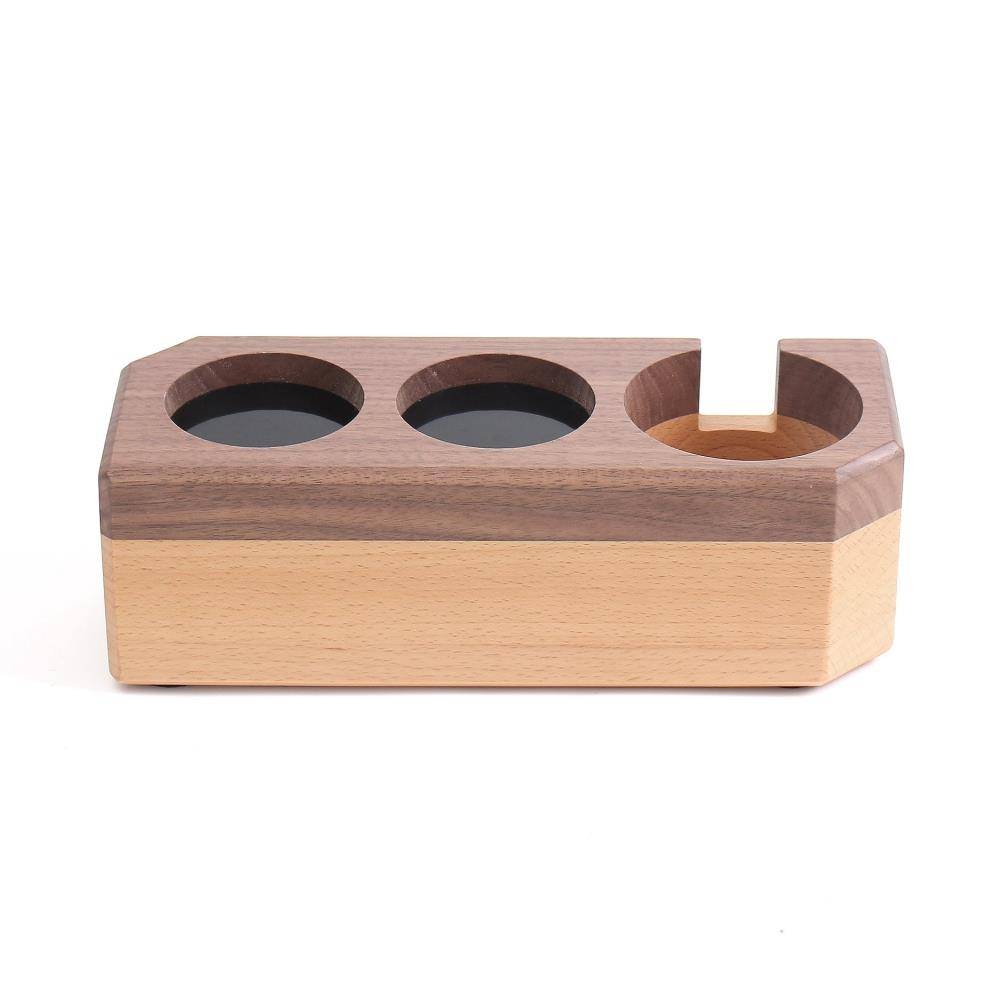 바리스타 높이조절 우드 템퍼받침대 58mm 커피용탬퍼