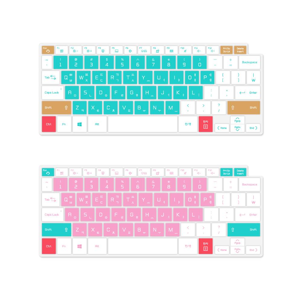 LG 그램14 14Z90Q 노트북 마카롱 문자키스킨