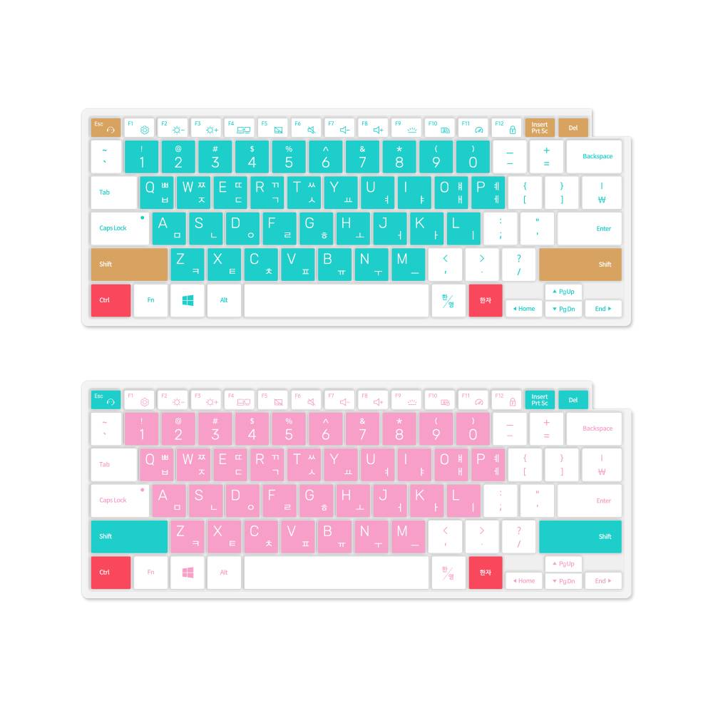 삼성 북4 프로 NT940XGK 노트북 마카롱 문자키스킨