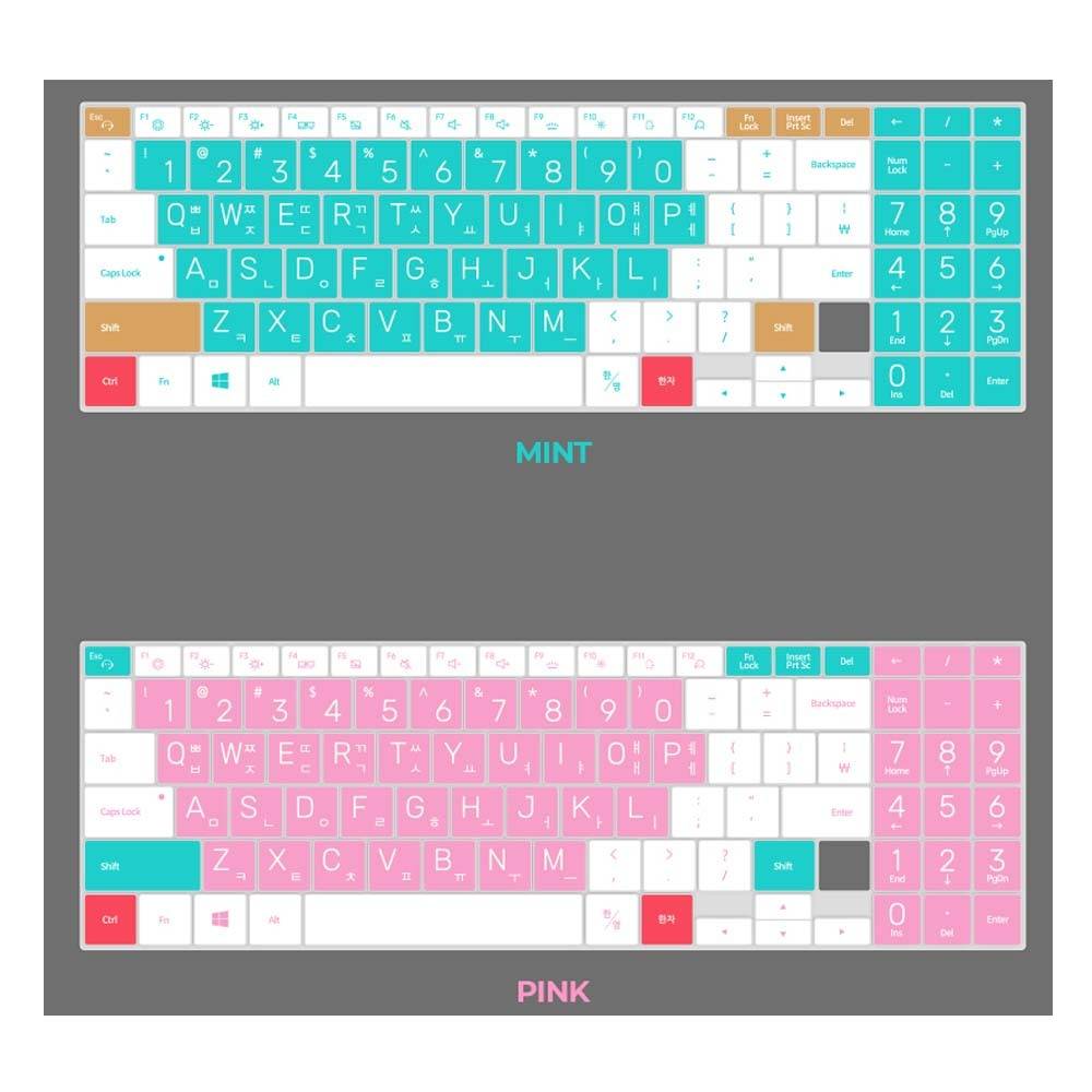 삼성 이온 NT950XCR 타공 노트북 마카롱 문자키스킨