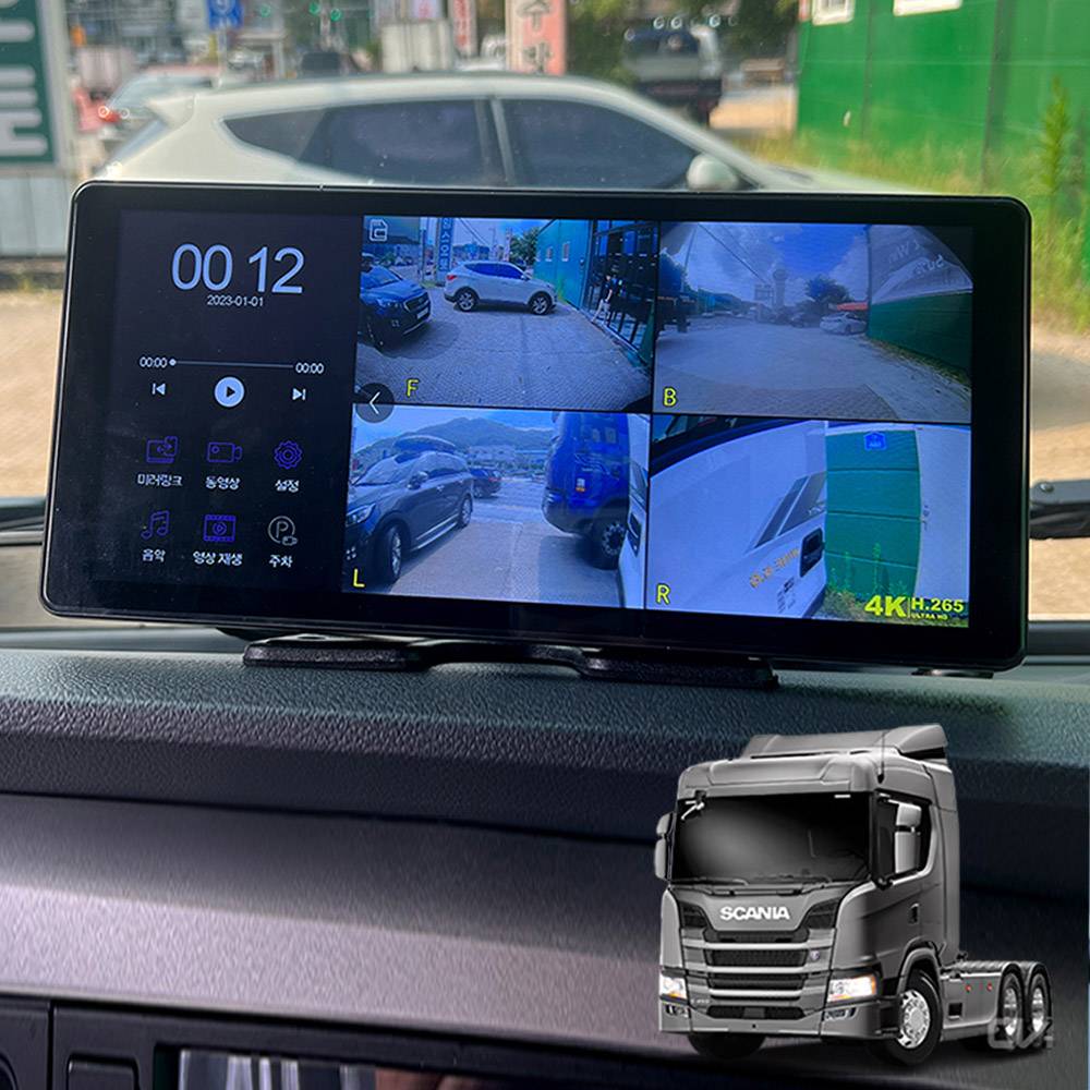 스카니아 G540트랙터 호환호크WS10  LCD터치블랙박스