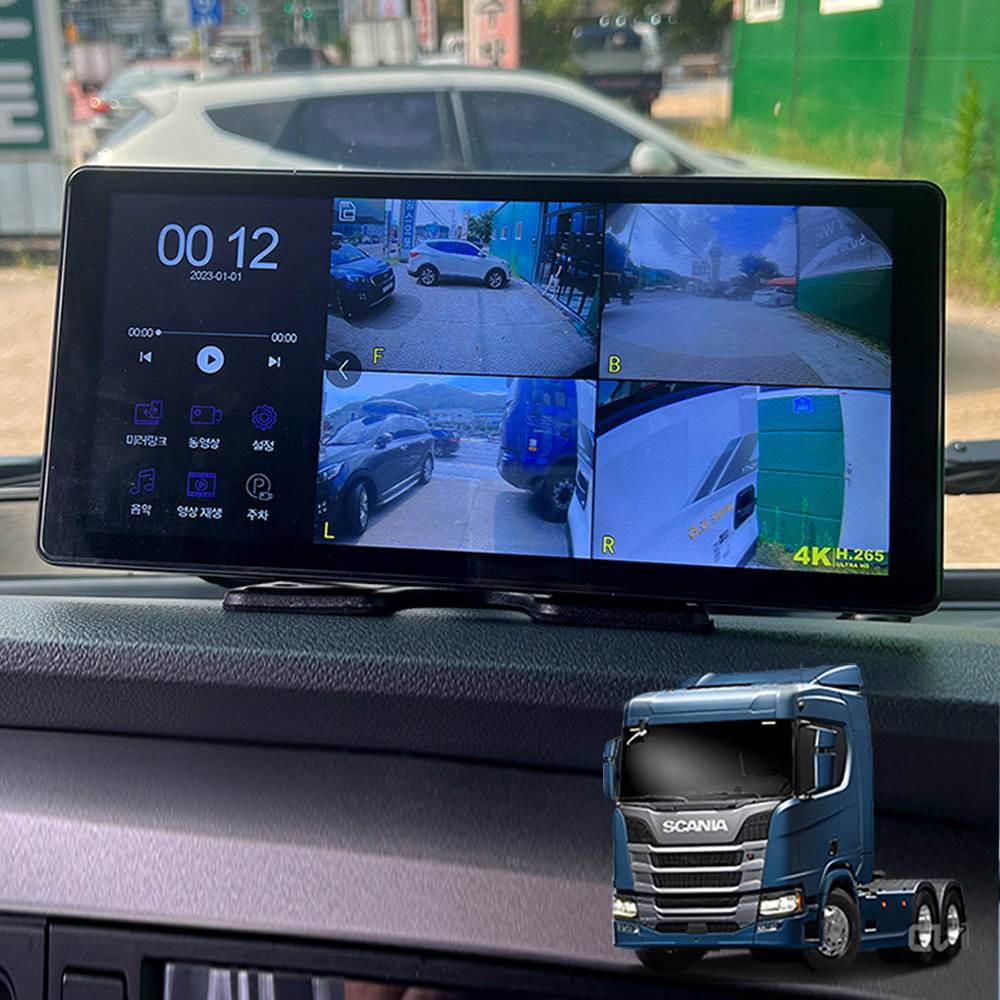 스카니아 R540트랙터 호환호크WS10  LCD터치블랙박스